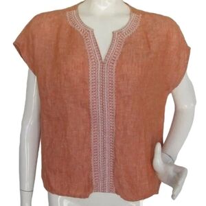 House of Harlow 1960 100% linen blouse